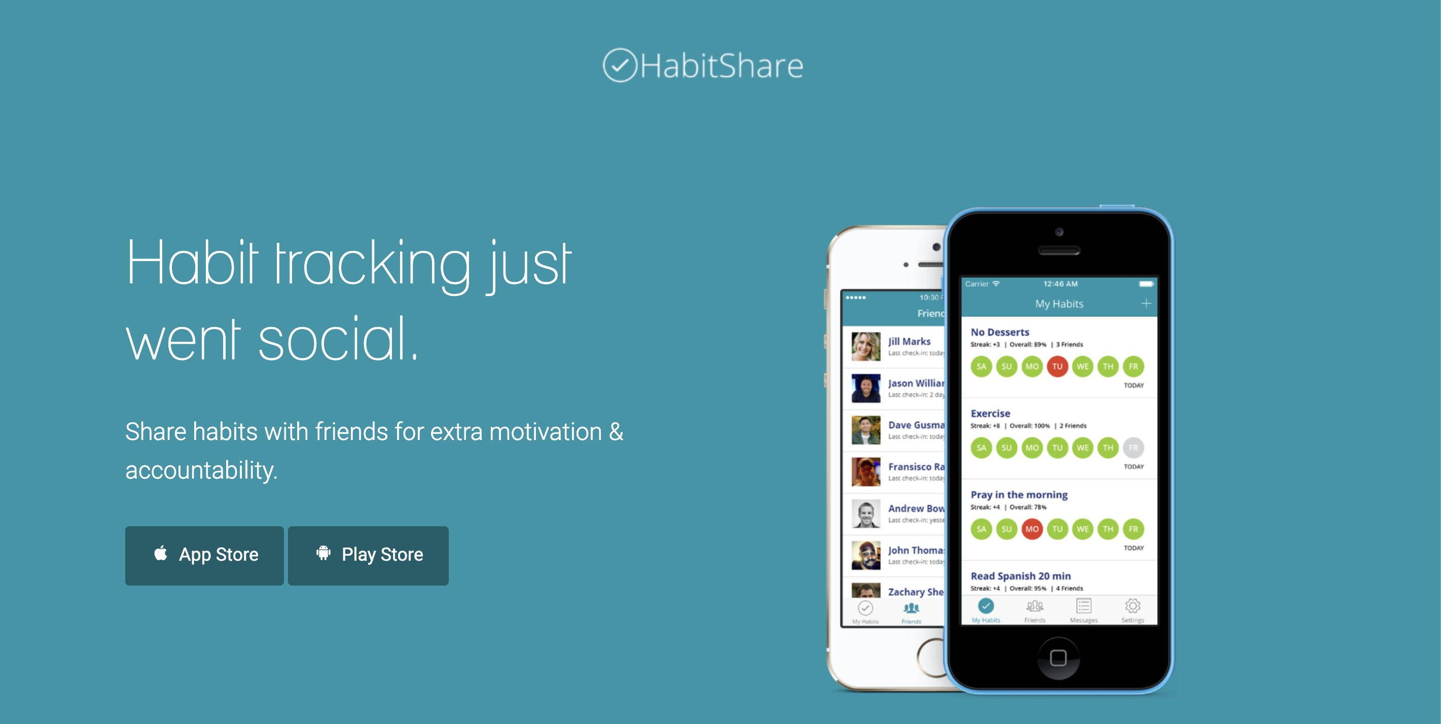Habitshare App Screenshot