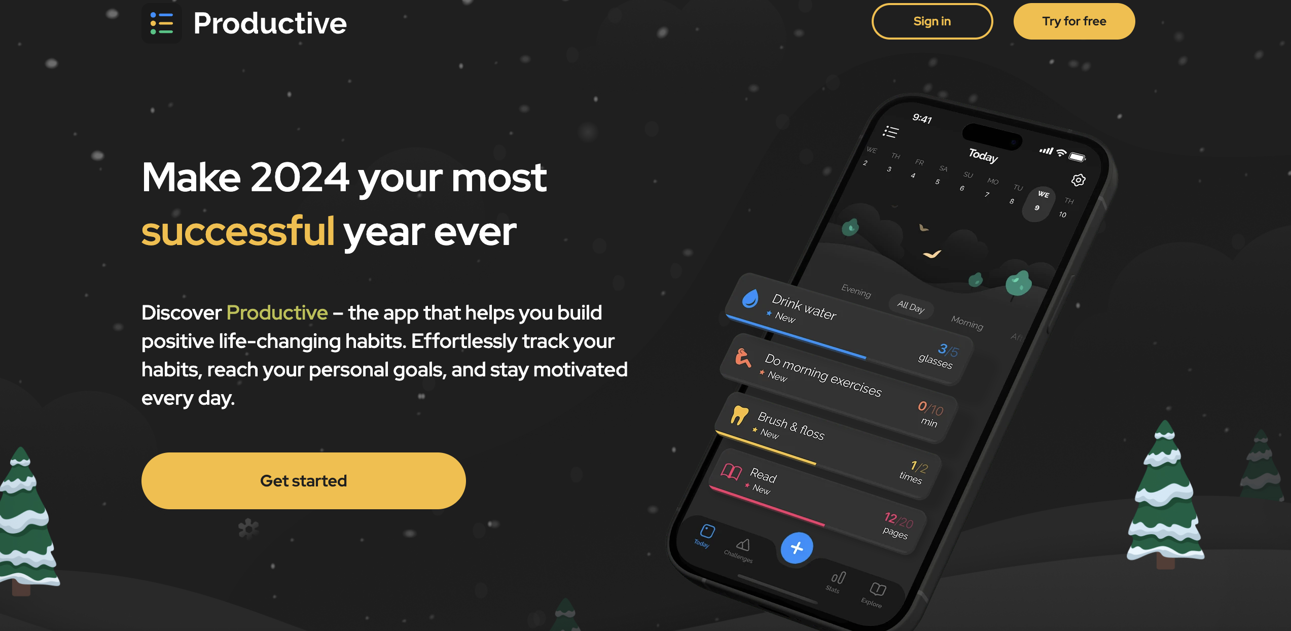 Productive App Screenshot