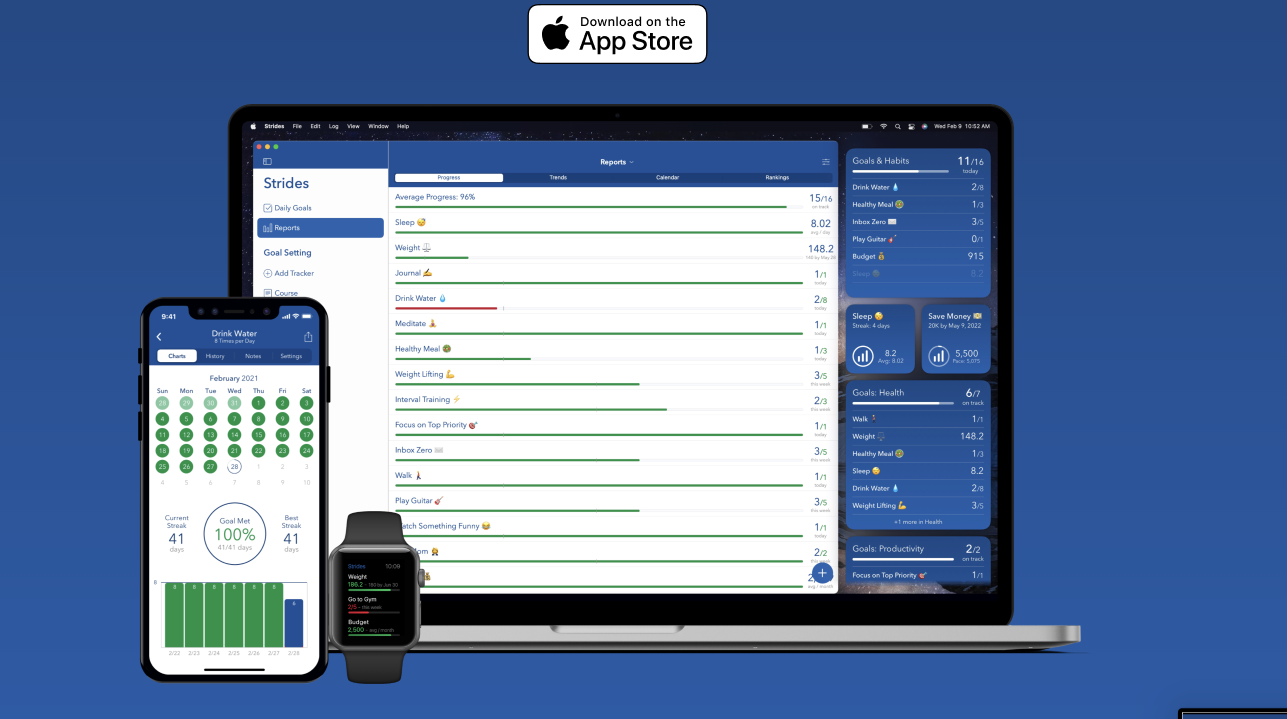 Strides App Screenshot