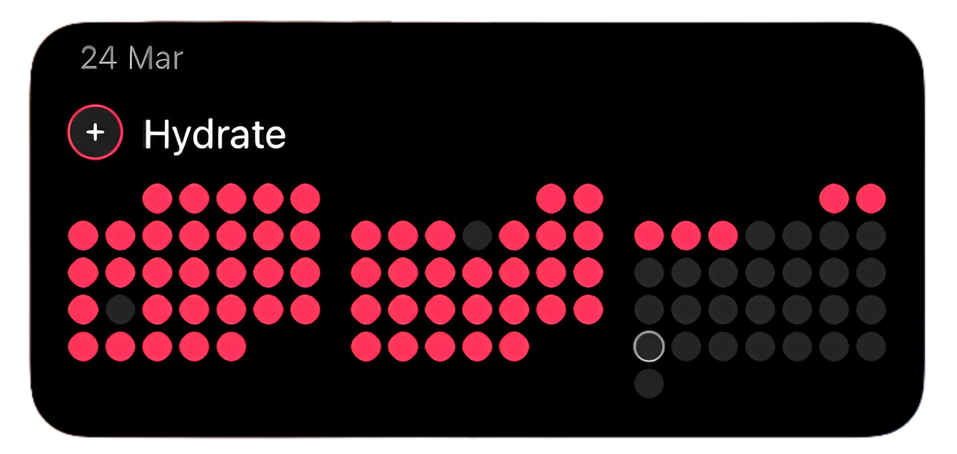Person using habit tracker